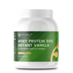 Whey Protein Vanilla cu Piruvat de Calciu si Colagen